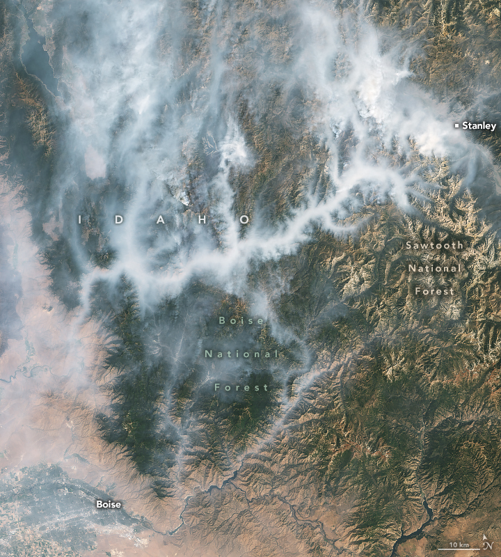 Wildland Fires Scorch Idaho Wilderness - related image preview