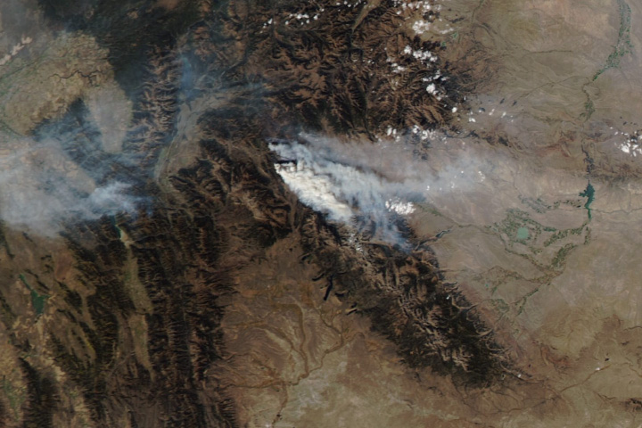 A Forest Fire in Western Wyoming