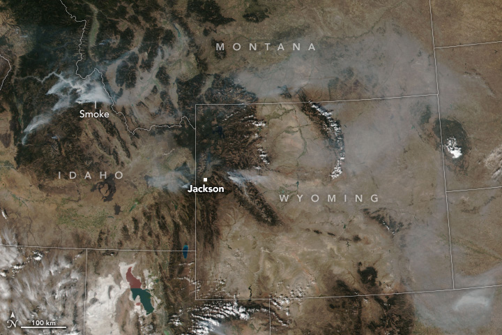 A Forest Fire in Western Wyoming - related image preview