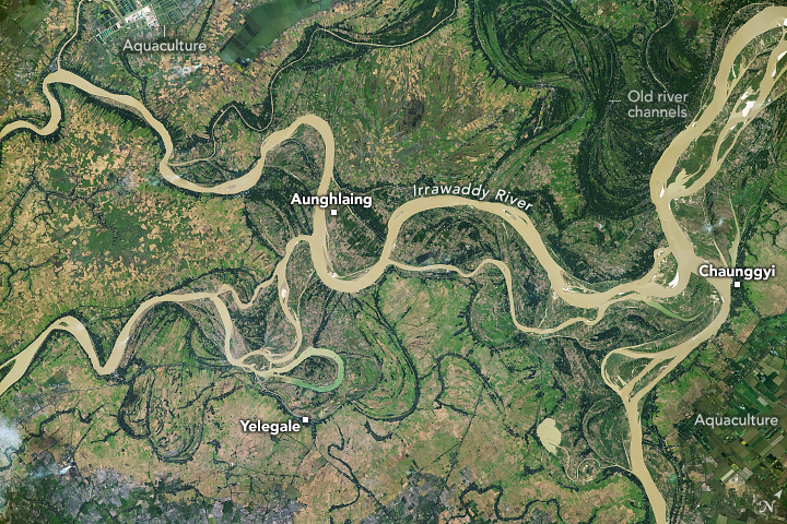 Meanders of the Irrawaddy River - related image preview