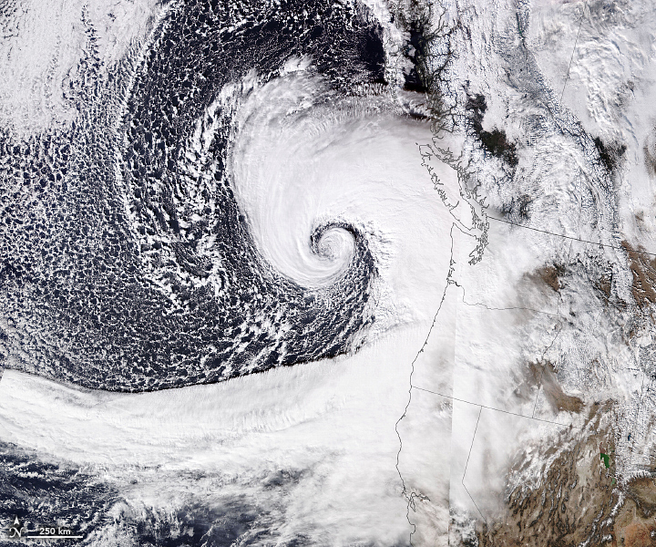 Extratropical Cyclone Whips Over the Pacific Northwest - related image preview