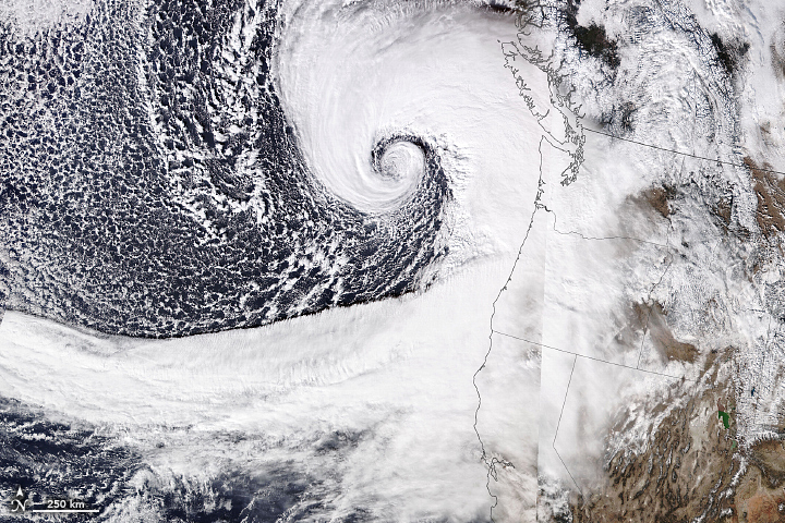 Extratropical Cyclone Whips Over the Pacific Northwest - related image preview