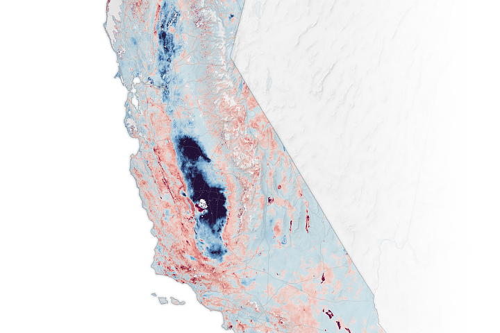 Where California’s Land Is Sinking and Rising