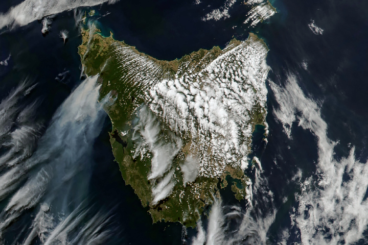 Smoke Billows From Bushfires in Tasmania