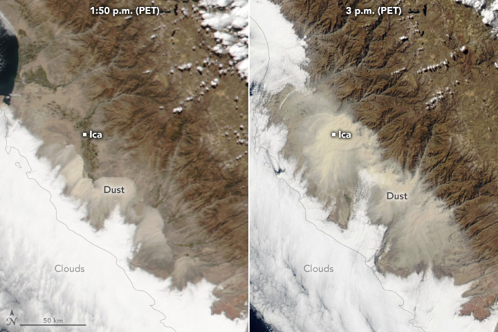 Dust Engulfs Coastal Peru - related image preview