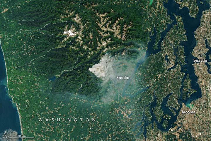 Fire Burns Through Olympic Wilderness - related image preview