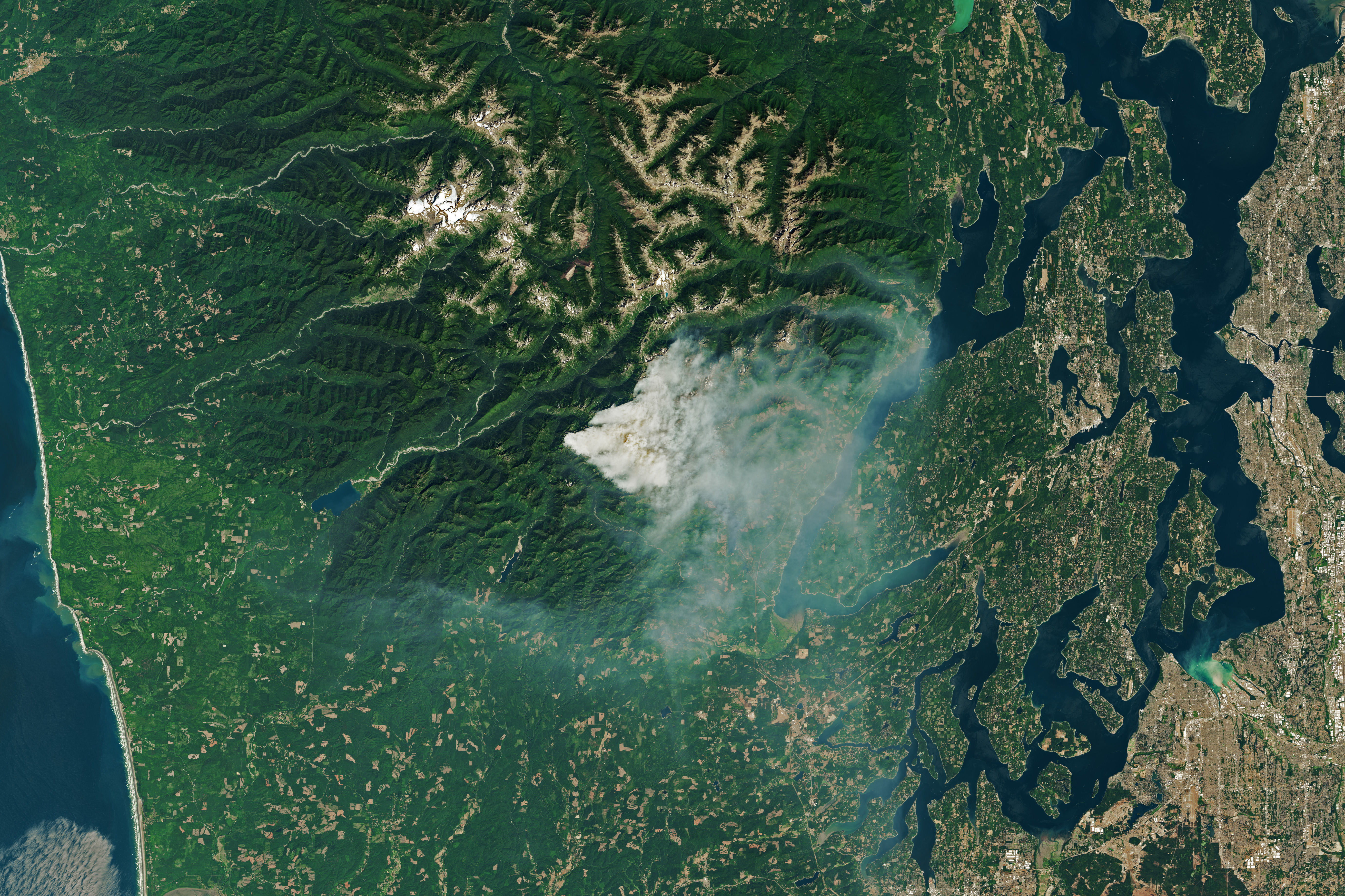 Fire Burns Through Olympic Wilderness - related image preview