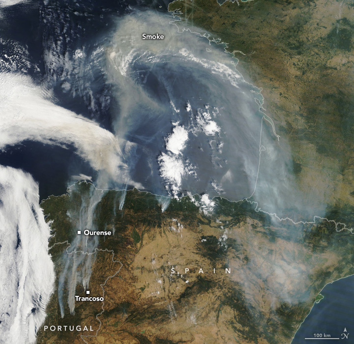 Smoke Blankets the Iberian Peninsula - related image preview