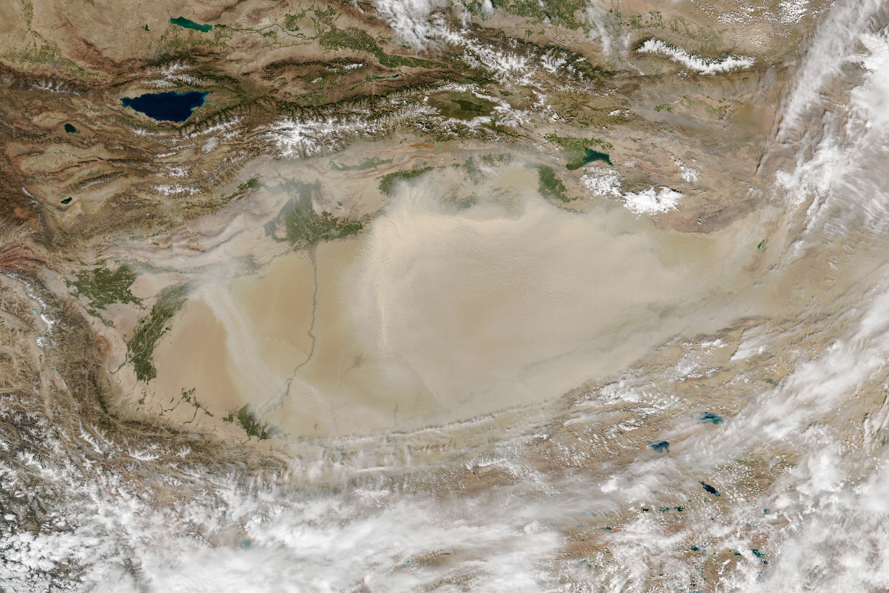 Dust in the “Eye” of the Tarim Basin - related image preview