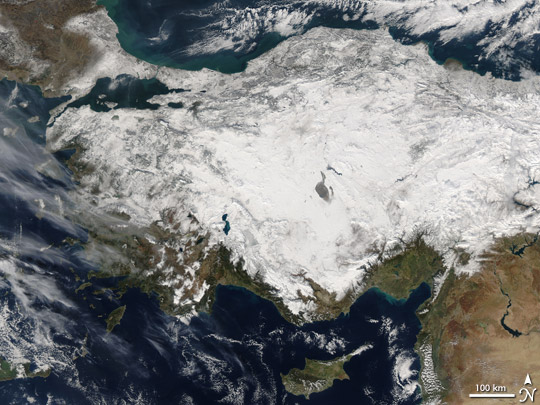 Snow in Turkey