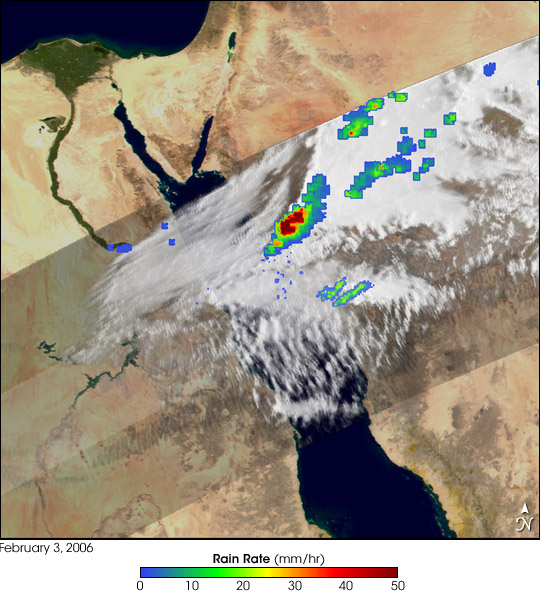 Severe Storm over the Red Sea
