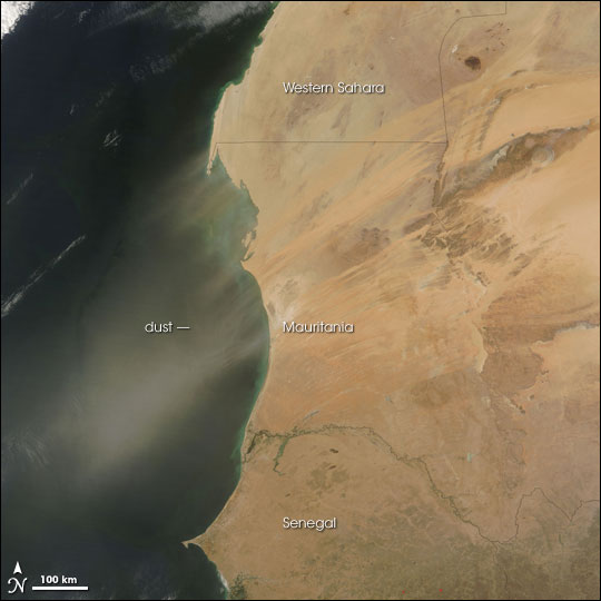 Dust Storm off West Africa