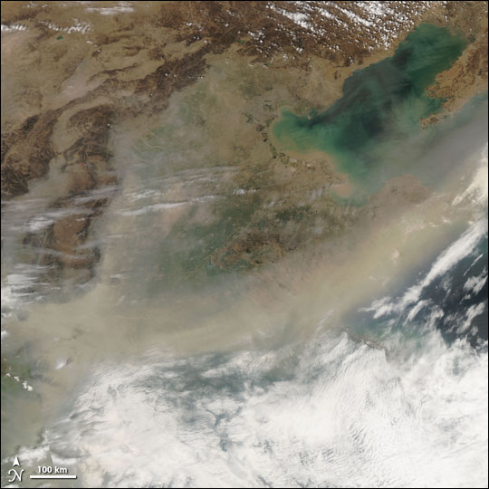 Dust Storm over Eastern China