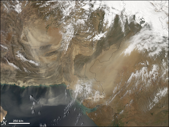 Dust over the Arabian Sea