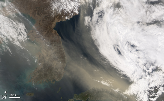 Dust Storm over Korea