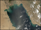Dust over the Persian Gulf