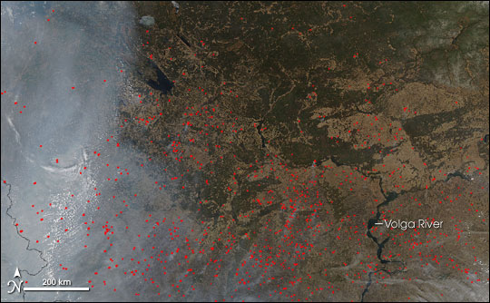 Spring Fires in Western Russia