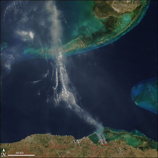 Fires in Cuba