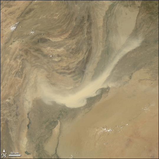 Dust Storm over Pakistan