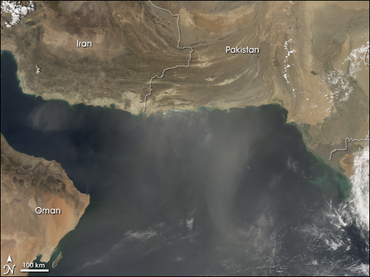 Dust Storm over Pakistan