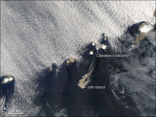 Ash Plume from Cleveland Volcano