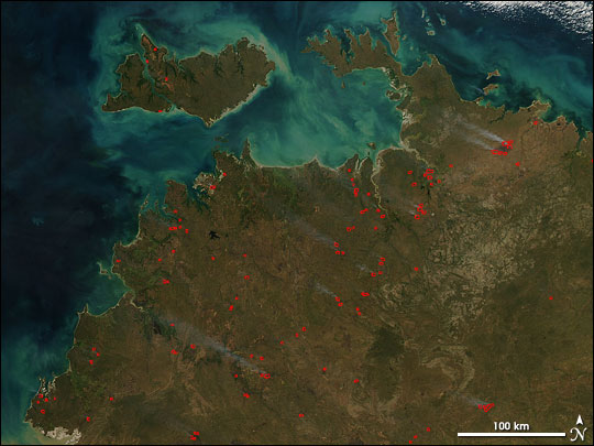 Fires in Northern Territory, Australia