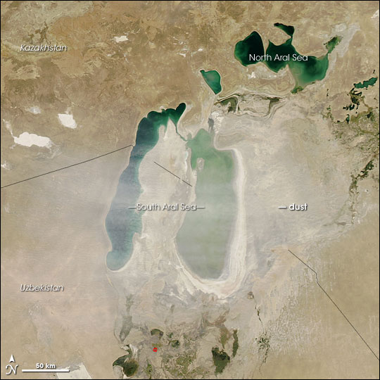 Dust Storm over the Aral Sea