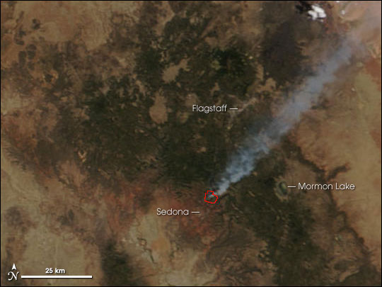 Brins Fire Near Sedona, AZ - related image preview