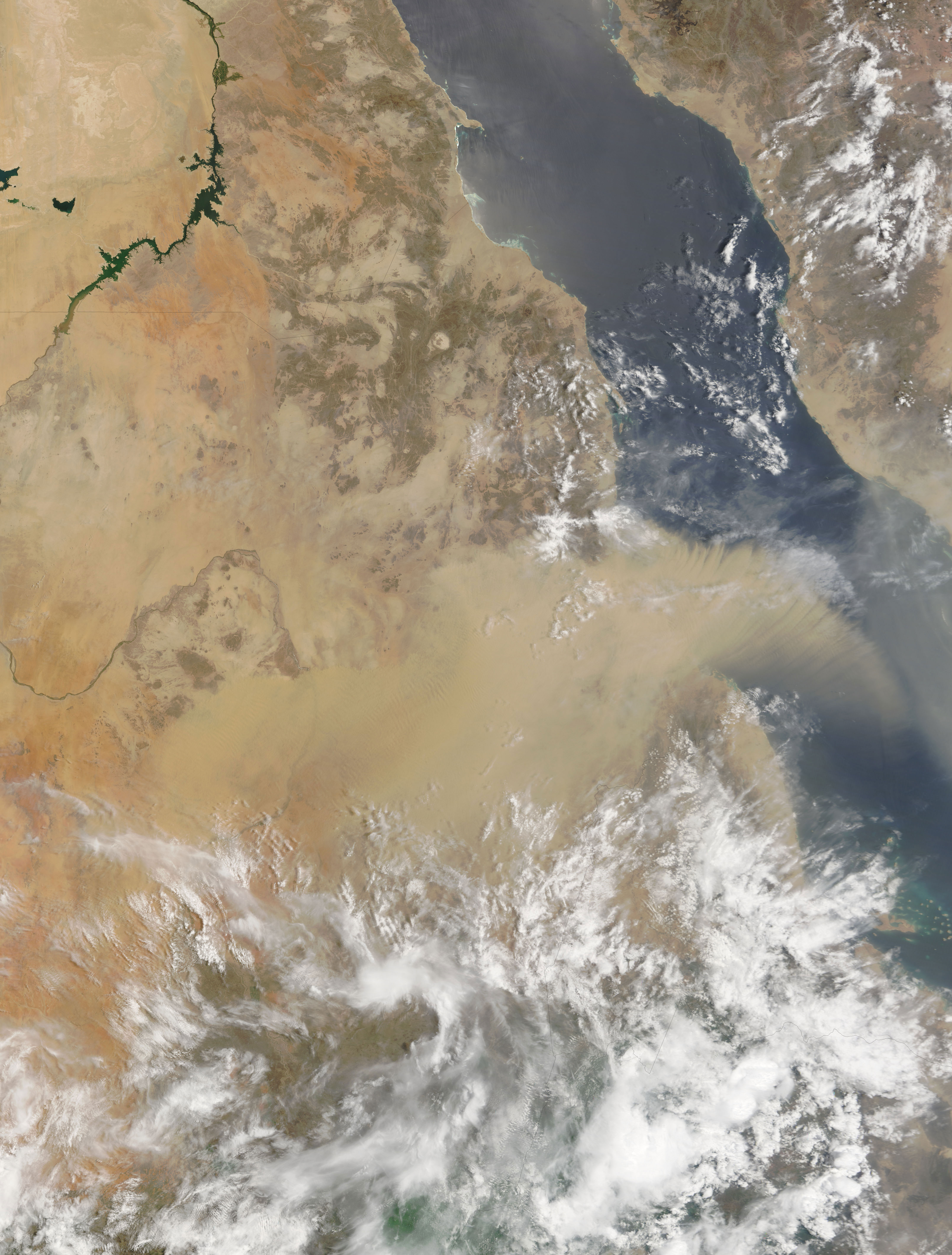 Dust Storm over the Red Sea - related image preview
