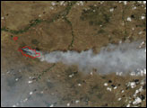 Wildfires in Montana and Wyoming