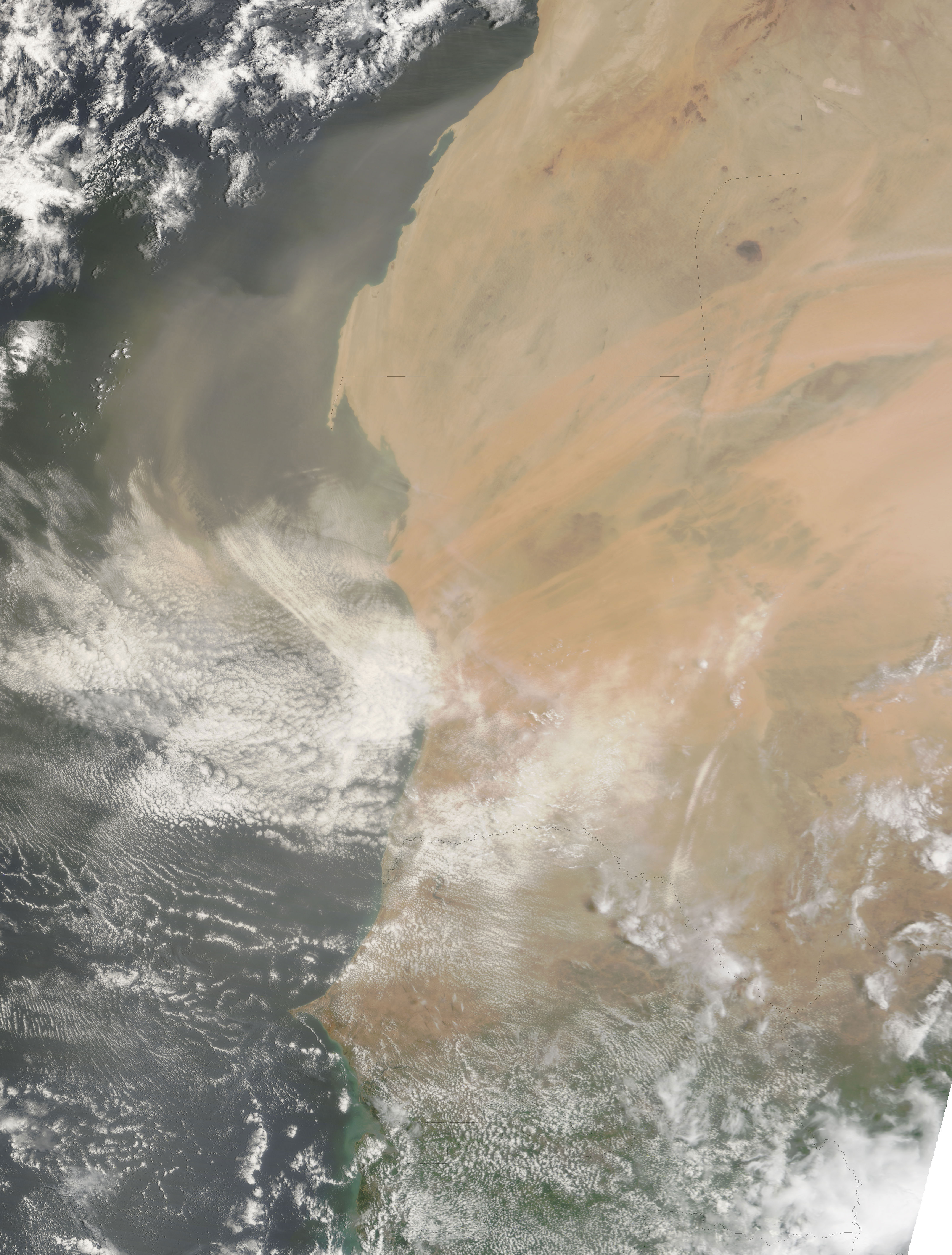 Dust Plume off the West Coast of Africa - related image preview