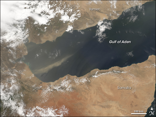 Dust Over the Gulf of Aden