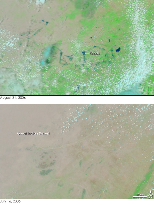 Floods in Northwestern India - related image preview