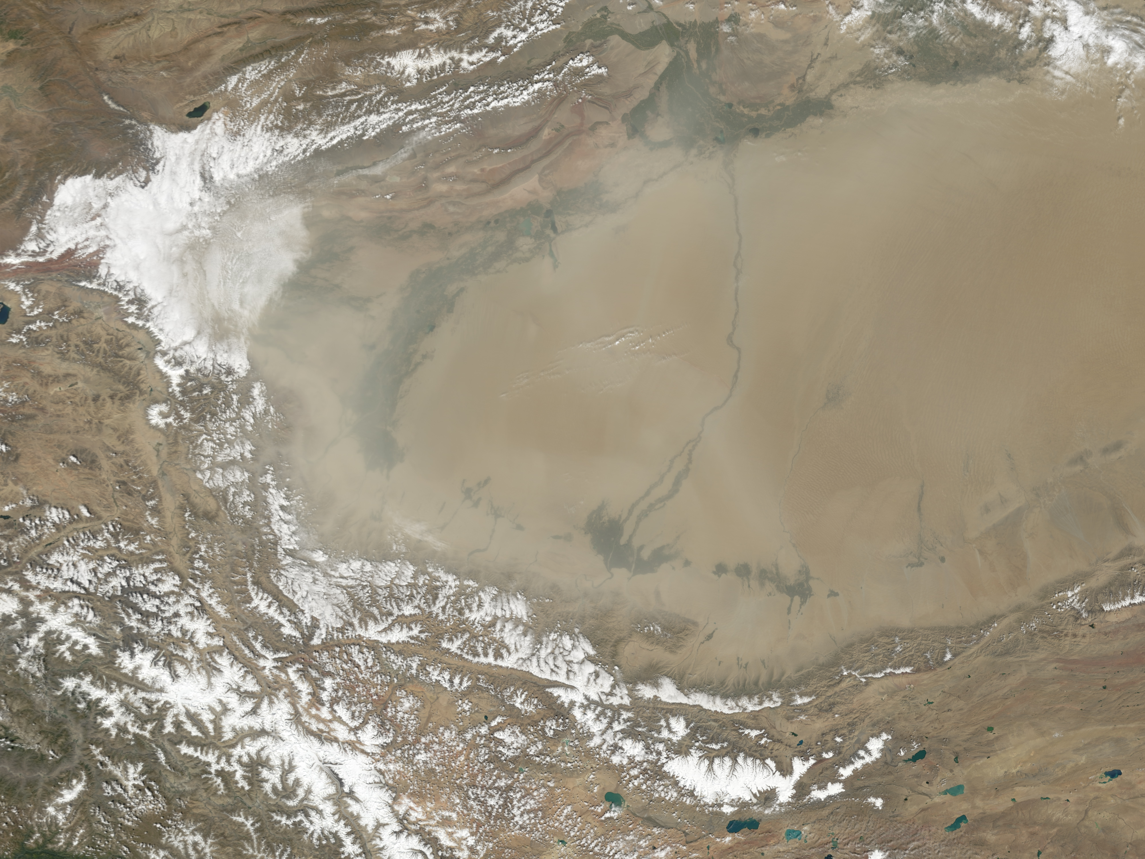 Dust Storm in Taklimakan Desert - related image preview