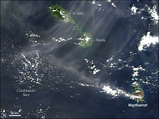 Volcanic Activity on Soufriere Hills