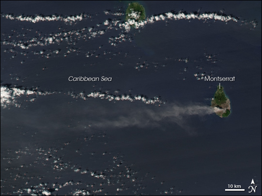 Volcanic Activity on Soufriere Hills