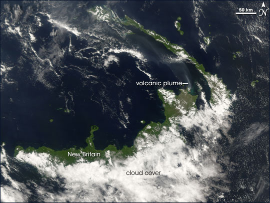 Eruption from Rabaul Volcano
