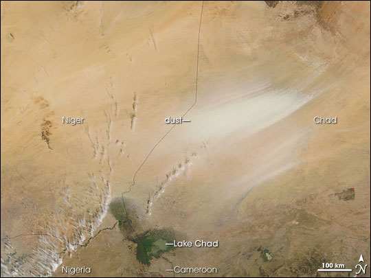 Dust Storm in the Bodele Depression, Chad