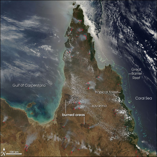 Fires on Cape York Peninsula