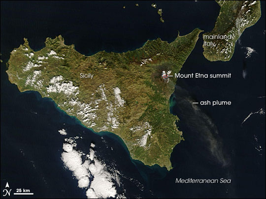 Mount Etna, Sicily : Natural Hazards