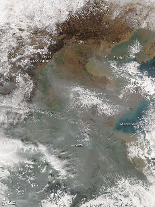 Haze over Eastern China