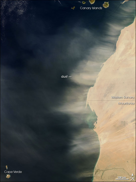Dust Storm off West Africa