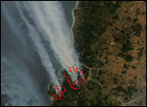 Fires North of Concepcion, Chile