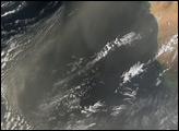 Dust Blowing over the Canary Islands