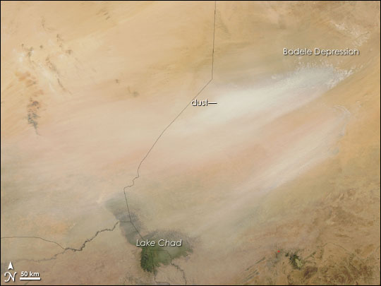 Dust Storm from the Bodele Depression
