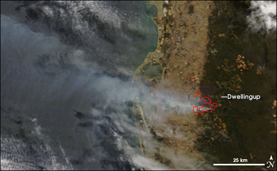 Fire Near Dwellingup, Western Australia