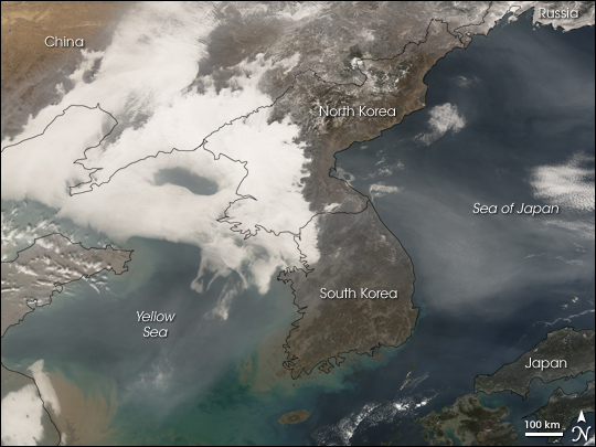 Haze over Korea