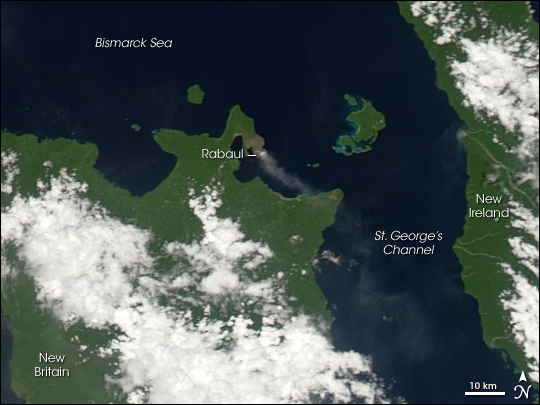 Rabaul Volcano on New Britain