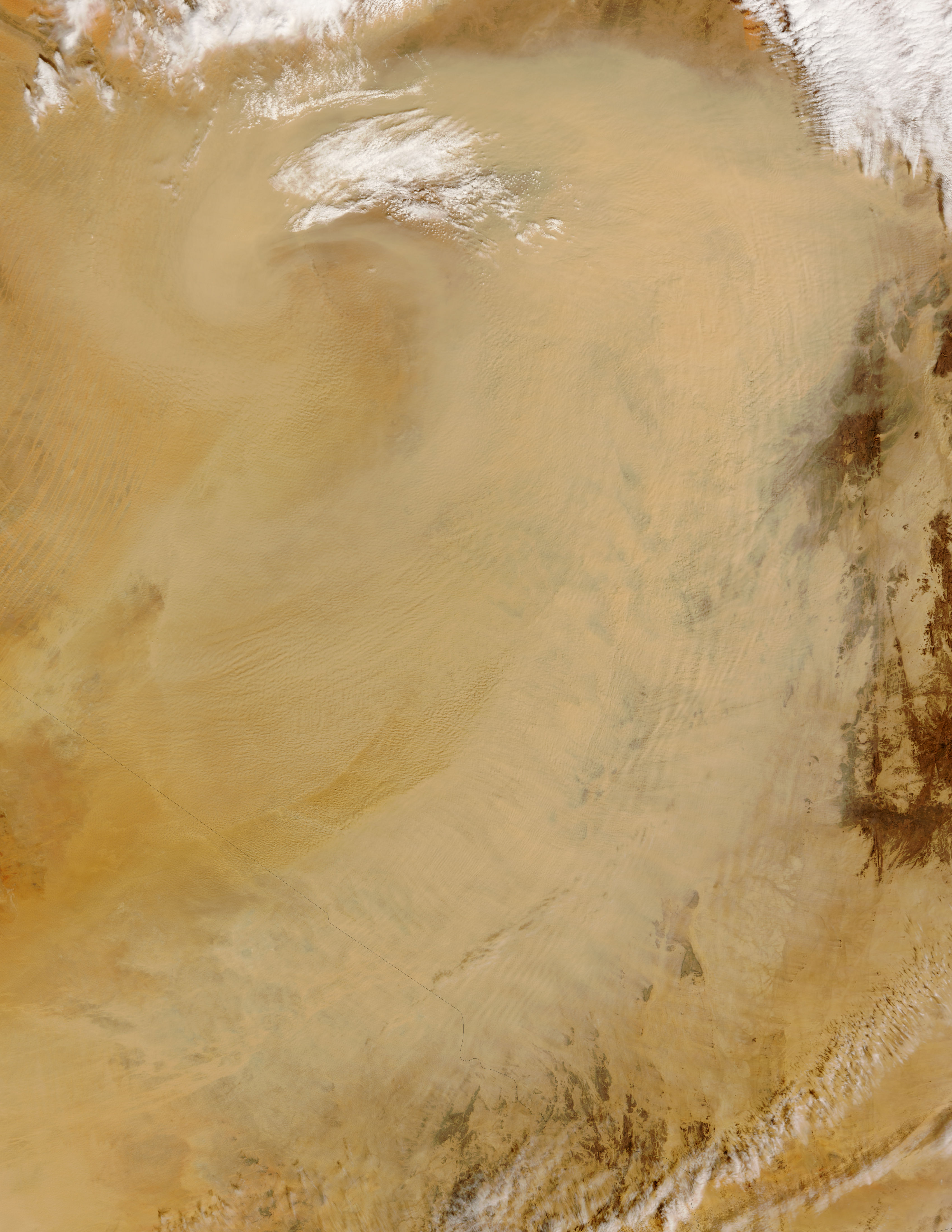Dust Storm From The Sahara Desert