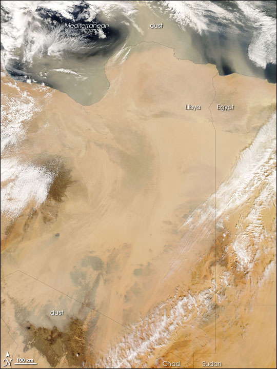 Dust Storm over Libya